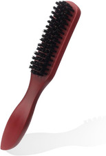 Boar Bristle Hair Brush - Long Paddle Soft Brush for Slick Back, Afro, Wet or Cu