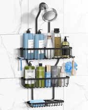 Shower Caddy Hanging - Never Rust Shower Hanging Organizer - Aluminum over the S
