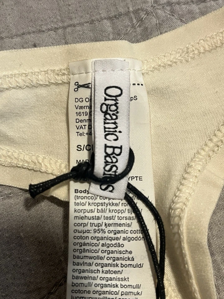 Organic Basics Thong Panty Womens Size Small White Tiny Underwear Panties NWT - Image 2 of 4