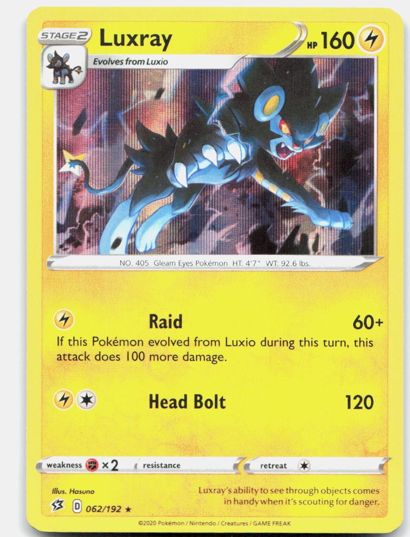 Luxray SWSH02 062/192 NM