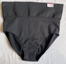 CACIQUE, The Slimmer, High Waist Brief, 18/20, Black, New 16.50 Tags