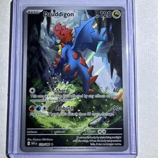 Pokémon Druddigon Illustration Rare Holo Sv: White Flare 151/086 120 HP