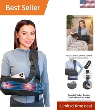 Arm Sling, Upgraded Straps, Ultimate Comfort, Convenient Pocket, Arm Sling Sh...