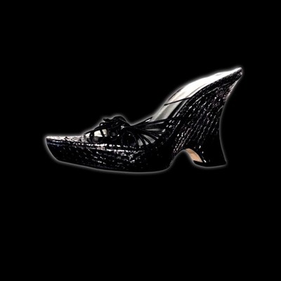Dior Vintage John Galliano Y2K Python Wedge Gambler 2000s Sandal