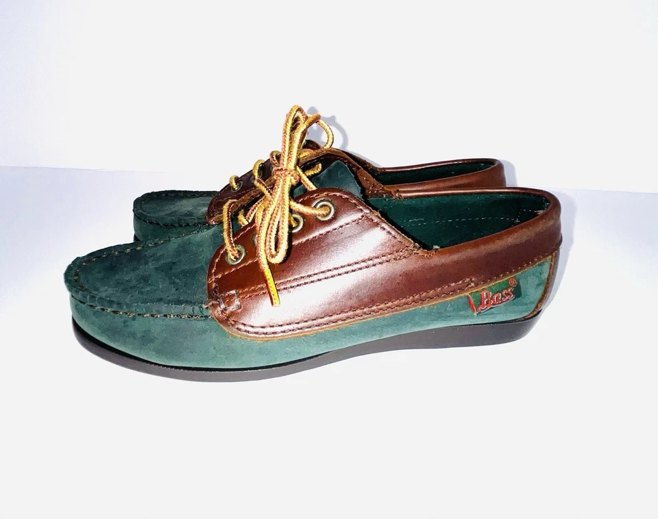 G.H. Zapatos para mujer Bass dos tonos verde/marrón talla 5 1/2 M Foto 2 de 4