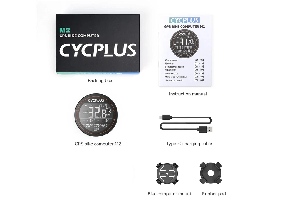 Computer Bicicletta GPS Wireless ANT+ Bluetooth IPX6 Tachimetro Contachilometri - Immagine 4 di 4