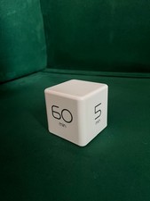 Cube Timer 5/15/30/60 minute timer white excellent condition