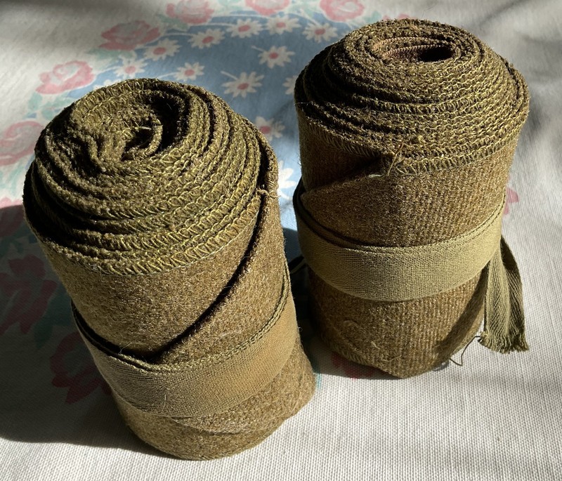 Vintage Lockhart Spiral Service Leggings - Puttees - Excellent - WW1