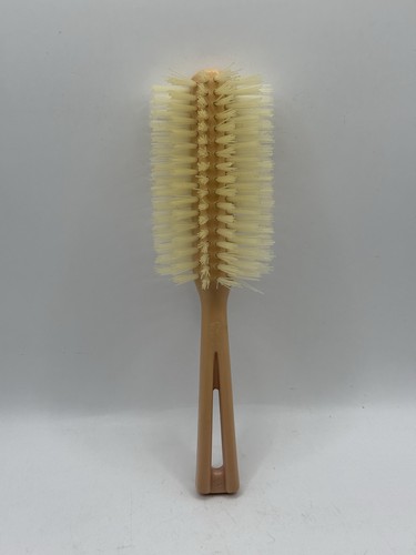 Vintage Stanley Hair Brush Nylon Half Round Bristles Peach Pink 8” Retro Salon - Picture 2 of 14