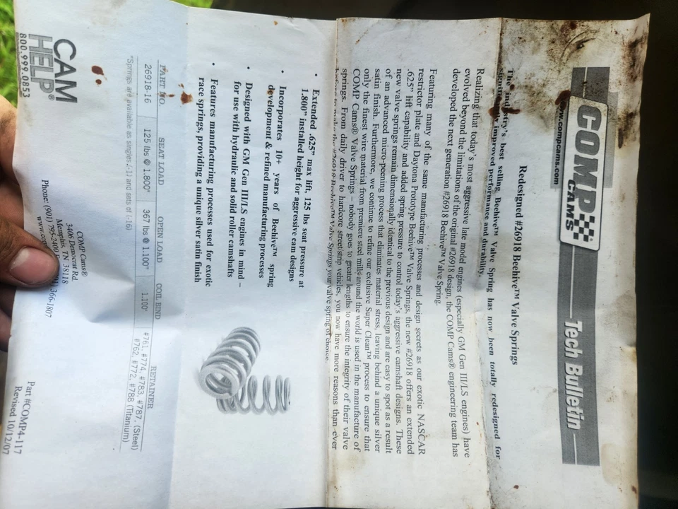 Resorte de válvula de colmena Competition Cams 26918-16 Foto 3 de 3