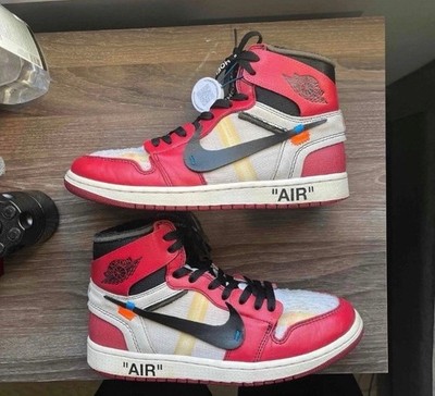 Size 9.5- Jordan Air Jordan 1 Retro High OG x Off-White Chicago 2017 AA3834-101