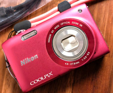 N MINT Nikon COOLPIX S3300 16.0MP 6x Compact Digital Camera English ok Japan