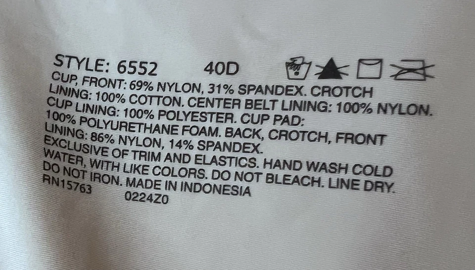 Nuevo Hanes 6552 All Over Solutions Modelador Prendas Modeladoras con Sujetador Incorporado 40D Desnudo Foto 3 de 4