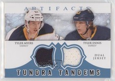 2012 Upper Deck Artifacts Tundra Tandems Dual Jerseys Blue Tyler Myers Ennis 2k3