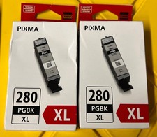 GENUINE Canon 280XL Black Ink Cartridge NEW SEALED Lot of 2