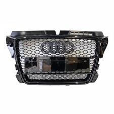 Honeycomb Grille for Audi A3 / S3 8P 2008-2012 Facelift Q Mesh Grill Gloss Black