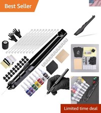 Tattoo Kit Tattoo Pen Kit Poke a Stick Tattoo Hand Tool Kit with 7 Ink 20 PCS...