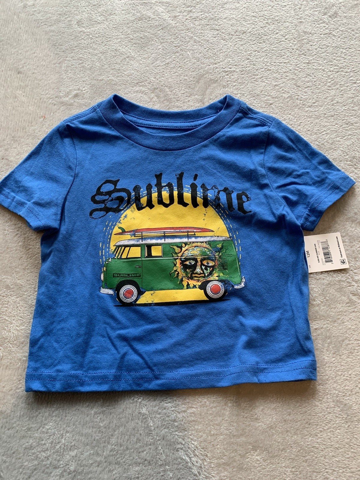 Sublime Summer Tour Graphic Blue Short Sleeve T-Shirt 12M Baby New With Tags