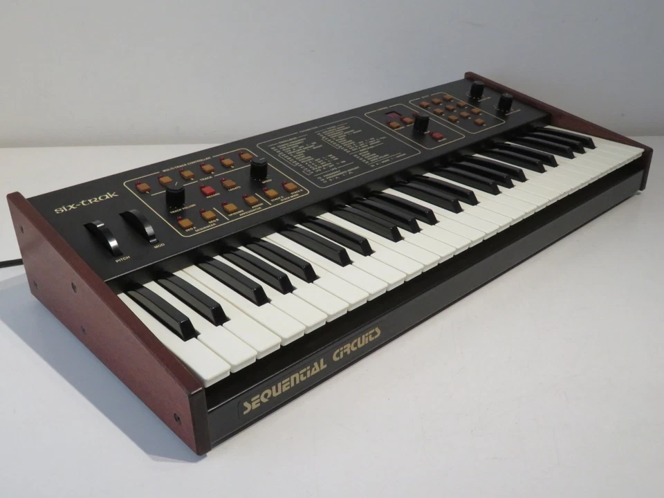 Sequential Circuits Six Trak 6-Voice Polyphonic Synth Synthesizer - Image 4 of 4