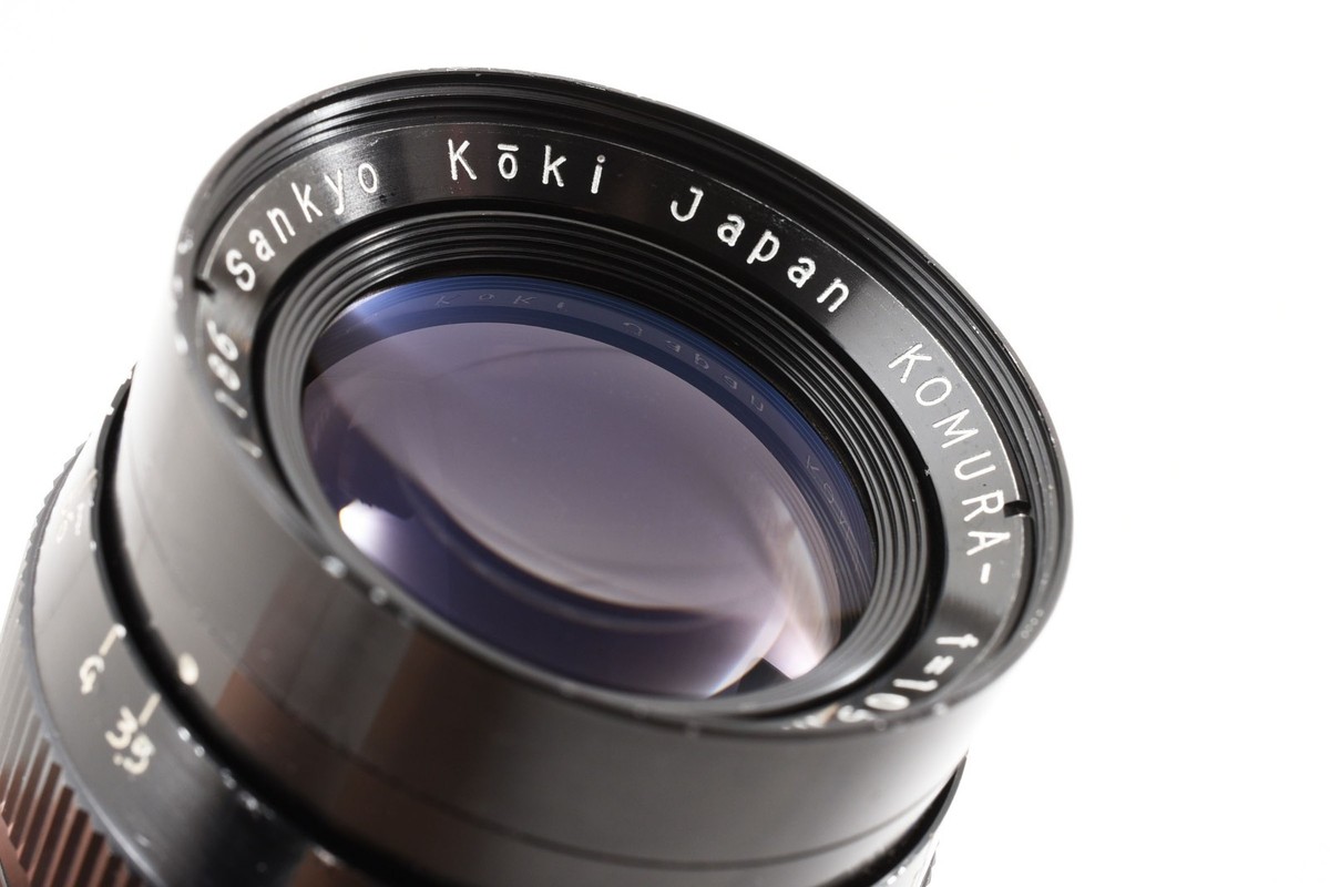 KOMURA レンズ　f=105mm  1:3.5 KOMURA レンズ f=105mm 1:3.5 Exc+5] Sankyo koki KOMURA 105mm