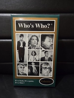 Who's Who? Volume 1 Educational Trivia Game and Biographical Book 1995 