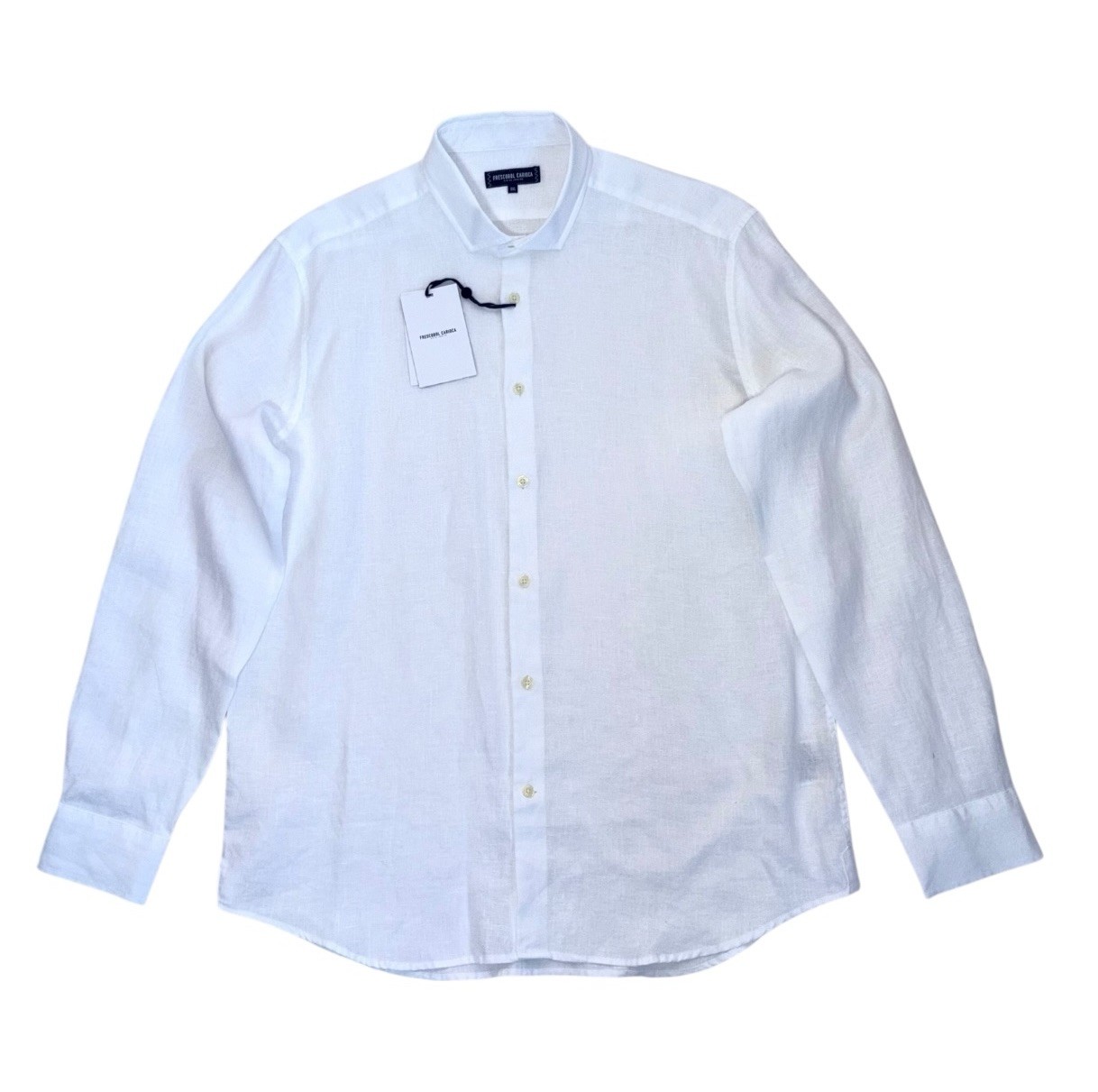 Frescobol Carioca Men’s Linen Shirt White Size 3XL Collar Antonio BNWT XXXL