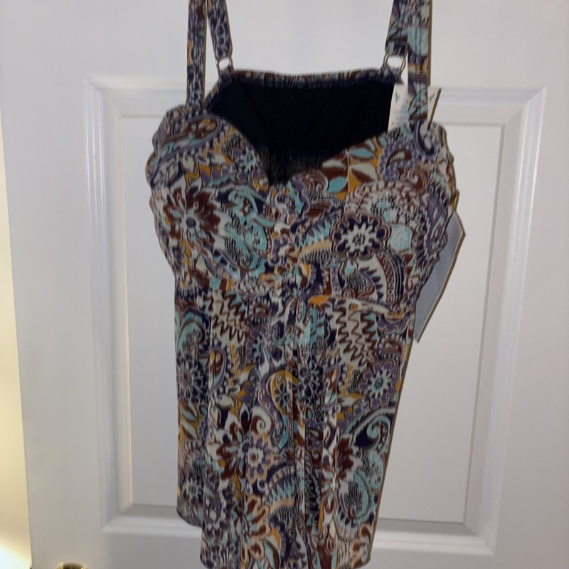 Plus Size Tankini Top By A Shore Fit In 18W