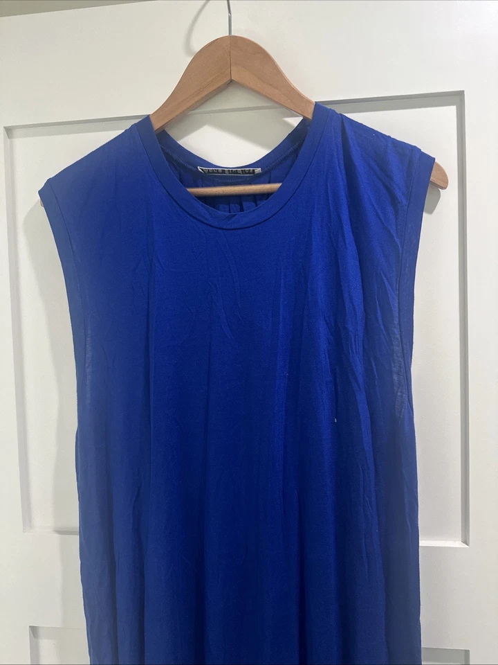 ACNE STUDIOS Bree Tencel Jersey Dress Blue Size L - Image 3 of 4