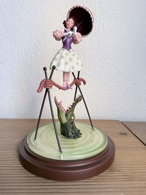 Haunted Mansion Ballerina & Alligator Stretch Painting Figurine Tightrope Walker