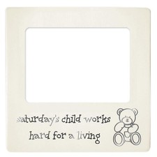 Dakota Baby Photo Frame Saturday 