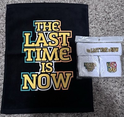 OFFICIAL John Cena Farewell Tour 2025 Dublin Head/Sweatband Towel Set WWE