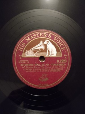Nutcracker Suite OP 71A No 3/No 4 Tchaikovsky 12'' 78rpm Shellac