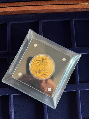 Gold Coin, 40 mm, 1/200 oz 999 Gold, 20 Dollars Double Eagle with Certificate