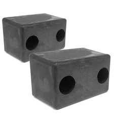 2X WAB21400380 Reinforced Rubber Rectangular 2 Hole 5-58 inch x 3-12 inch x 3...