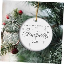2025 Christmas Ornament for Grandparent - Our First Christmas As T18