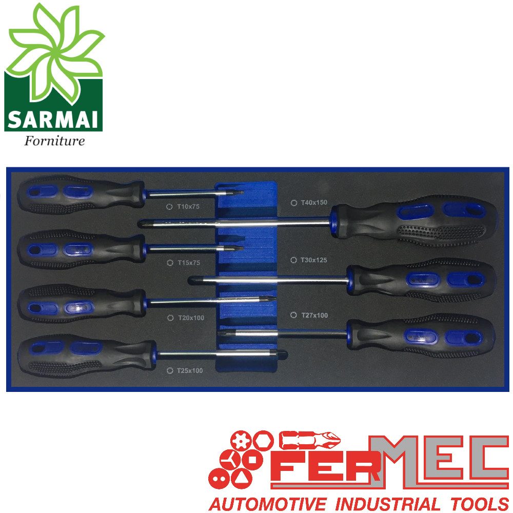 Cacciaviti Torx FERMEC con Impugnatura Soft | Set 7 Pezzi Offerta