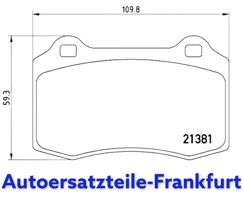 Brembo P24073 Bremsbeläge VORNE FORD FOCUS (DAW, DBW) RS 215 PS - Bild 8 von 8