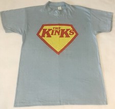 Vintage KINKS LOW BUDGET SUPERMEN 1979 PROMOTIONAL T Shirt  Large