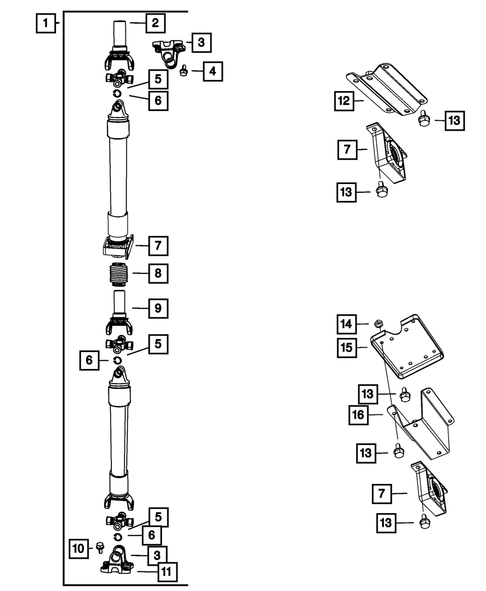 Genuine Mopar Drive Shaft Yoke 68150042AA eBay