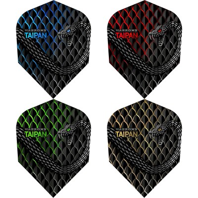 Harrows Taipan Dart Flights Unifarben 5 Sets Standard No 6 Form