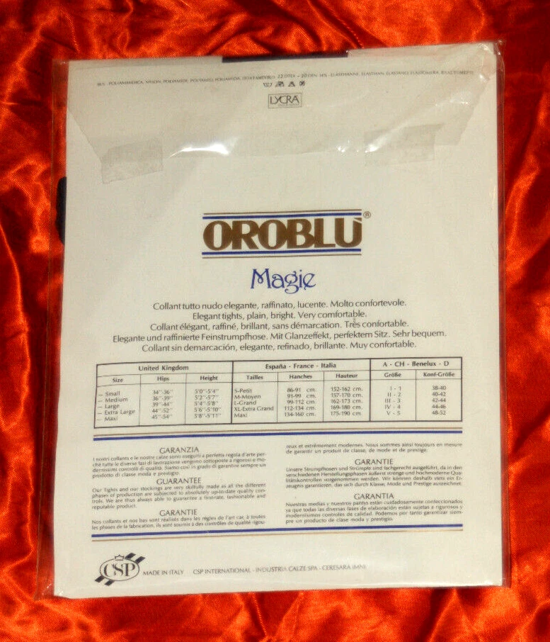OROBLU Magie GLANZ zarte Strumpfhose * Tights NUAGE brillant Gr. 42/44 - Bild 2 von 2