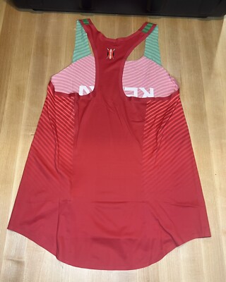Nike Pro Elite Kenya Olympic Distance Track Field Red Singlet