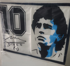 Bandiera napoli 50x70 cm flag forza napoli maradona  flag campioni d'italia