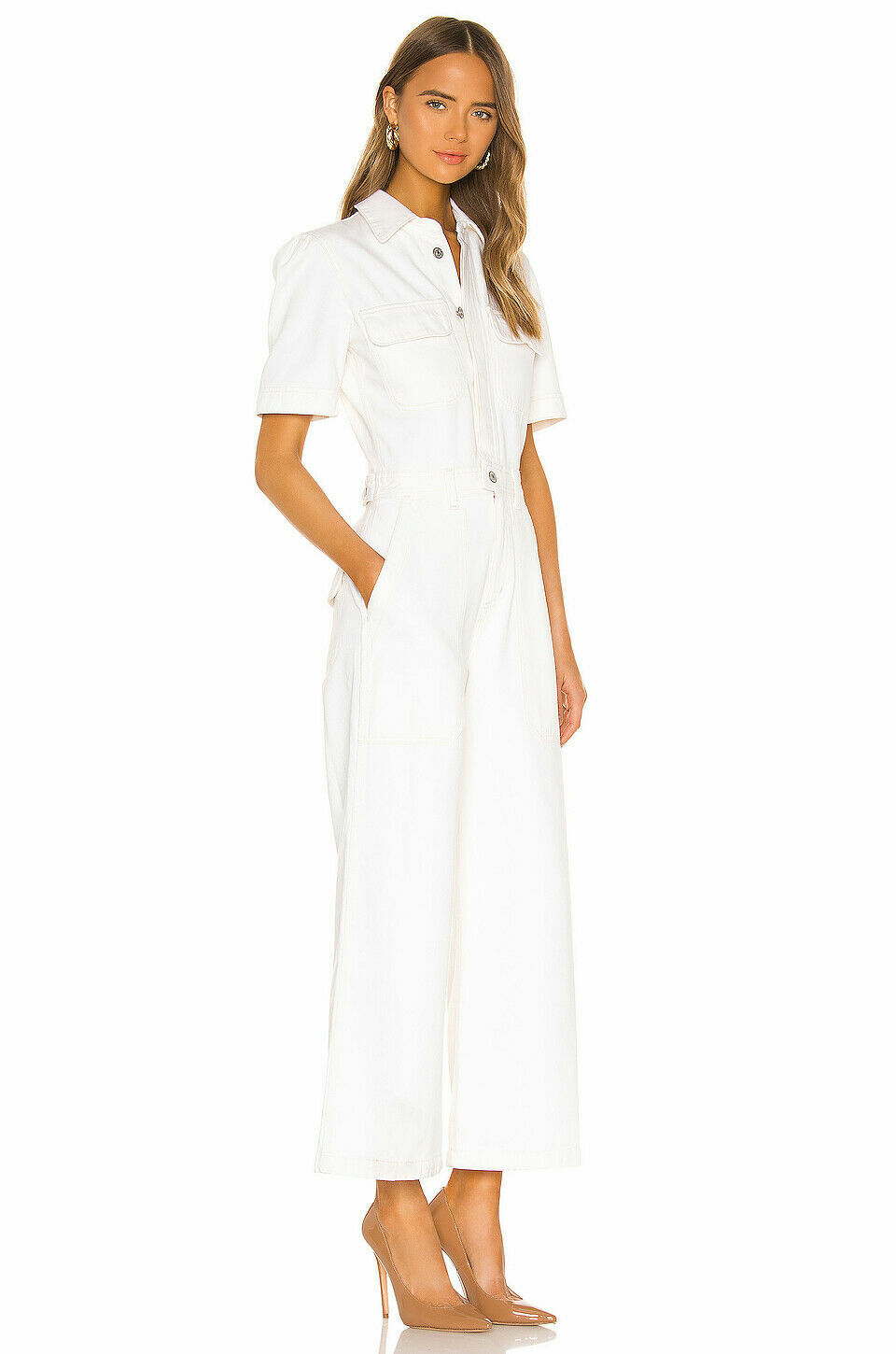 NWT Citizens of Humanity Miki White Jumpsuit Sz 12-$378