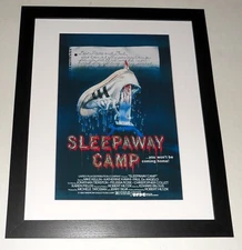 Large Framed Sleepaway Camp Slasher 1983 Poster 23" x 20" Felissa Rose ANGELA