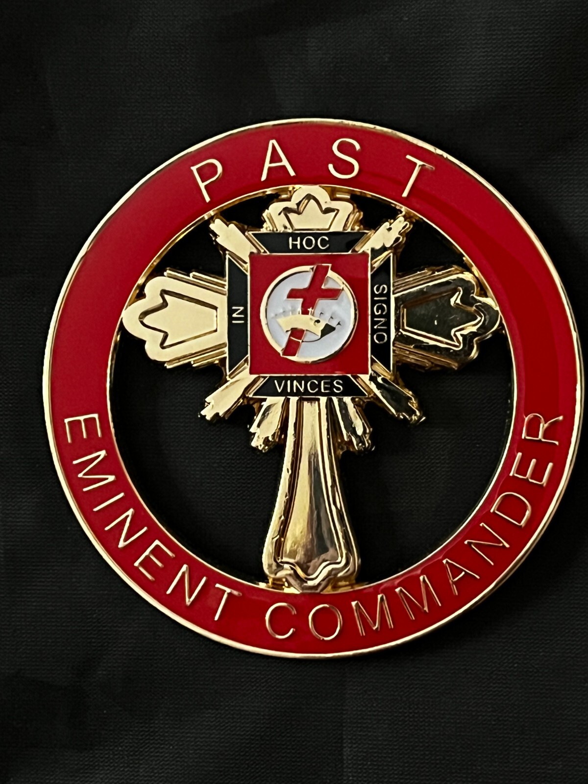 Past Eminent Commander 3" Car Emblem York Rites Crown Cross Knights ...