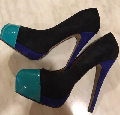 turquoise stilettos
