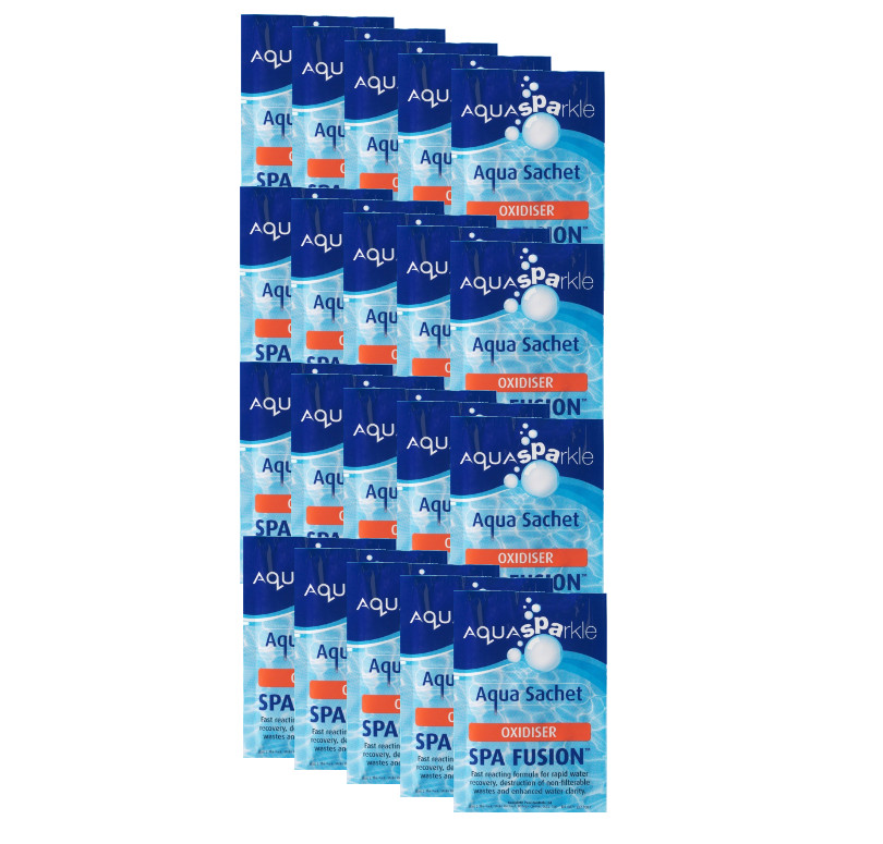20 x Aquasparkle Fusion Shock Hot Tub Pool Spa Lite Oxidiser Clarifier Rapid