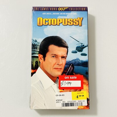 Octopussy, 1983 (VHS, 2000) (The James Bond 007 Collection) Roger Moore, Sealed!