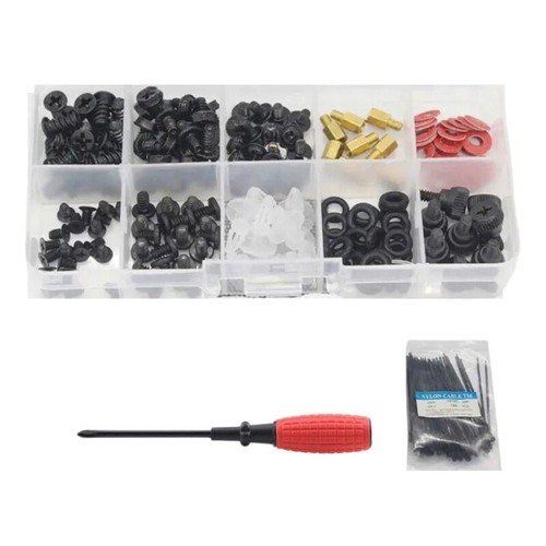 Computer Screws Motherboard Standoffs Assortment Kit with Storage Case Tool - Afbeelding 10 van 12